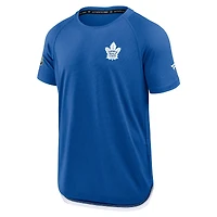 Men's Fanatics Heather Blue Toronto Maple Leafs Authentic Pro Rink Raglan Performance T-Shirt