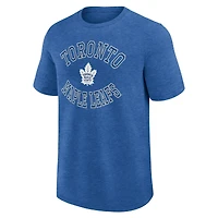 T-shirt Fanatics bleu chiné pour homme, motif succès des Maple Leafs de Toronto