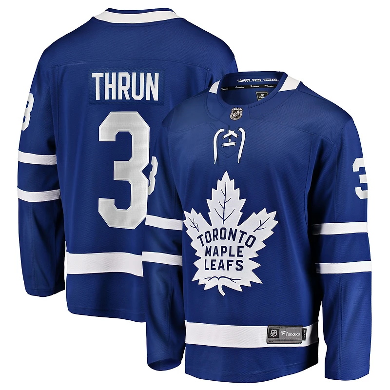 Maillot Henry Thrun bleu pour homme, équipe de Toronto, à domicile, Breakaway