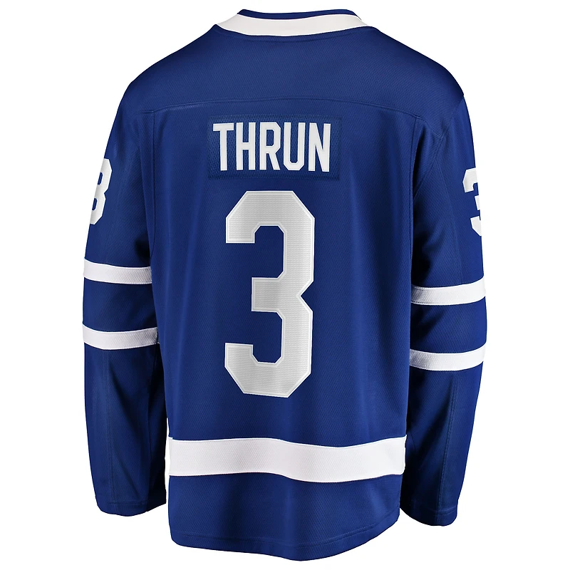 Maillot Henry Thrun bleu pour homme, équipe de Toronto, à domicile, Breakaway