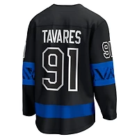 Fanatics pour hommes John Tavares noir Toronto Maple Leafs - Maillot de joueur réversible Alternate Premier Breakaway