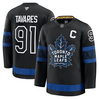 Men's Fanatics John Tavares Black Toronto Maple Leafs Alternate Premium Player Jersey