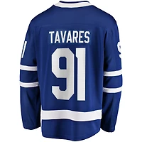 Maillot de joueur première division bleu Toronto Maple Leafs Home Captain John Tavares Fanatics pour hommes
