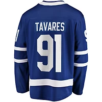 Men's Fanatics John Tavares Blue Toronto Maple Leafs Captain Patch Home Breakaway Jersey