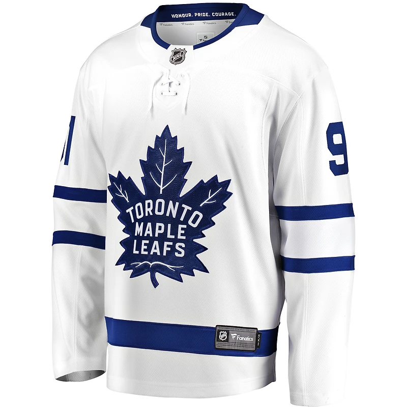 Men's Fanatics John Tavares White Toronto Maple Leafs Away Breakaway Jersey