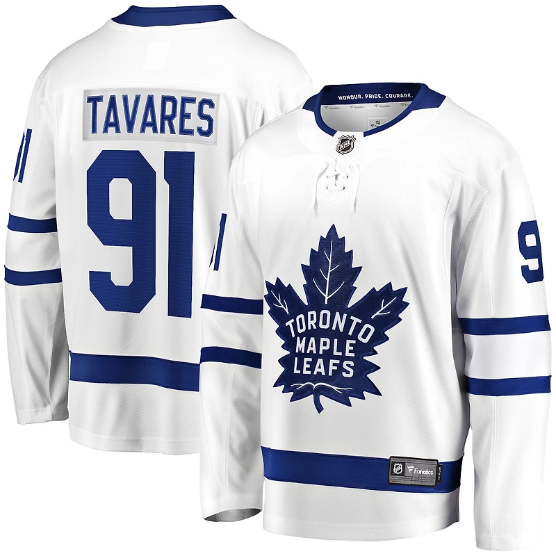Men's Fanatics John Tavares White Toronto Maple Leafs Away Breakaway Jersey