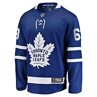 Maillot bleu Matias Maccelli Fanatics pour homme, équipe à domicile des Maple Leafs de Toronto