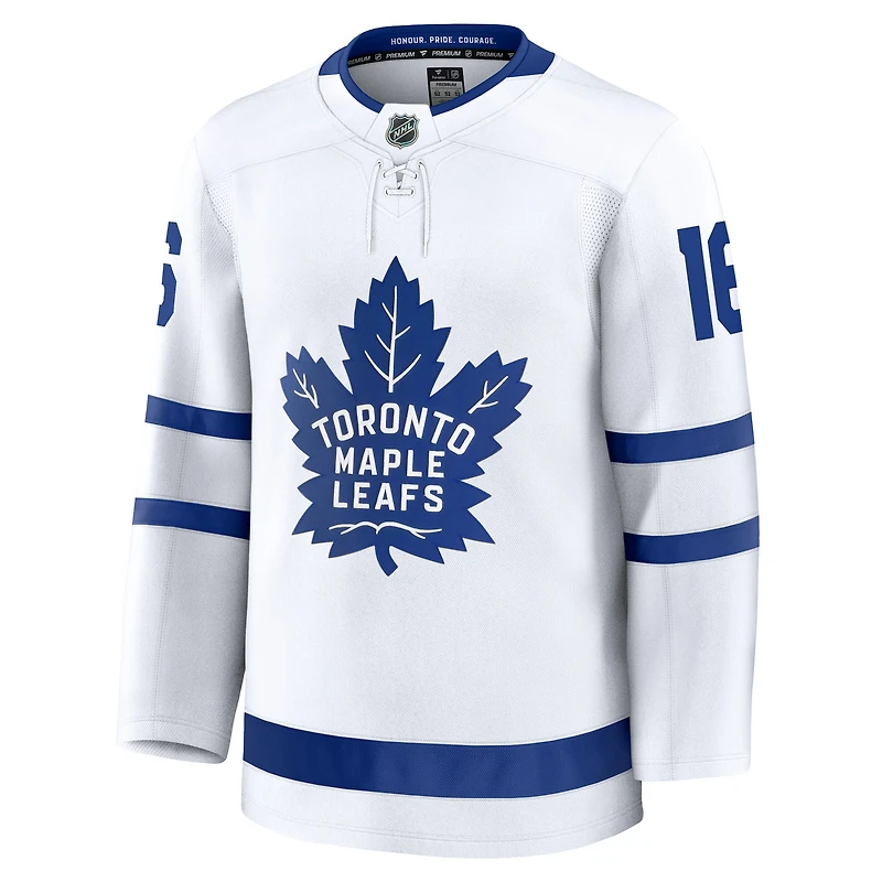 Maillot de joueur extérieur haut gamme blanc Mitch Marner Fanatics pour homme des Maple Leafs Toronto
