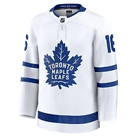 Maillot de joueur extérieur haut gamme blanc Mitch Marner Fanatics pour homme des Maple Leafs Toronto
