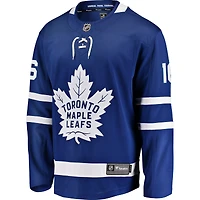 Maillot de joueur échappé des Maple Leafs Toronto Fanatics Mitchell Marner bleu pour hommes