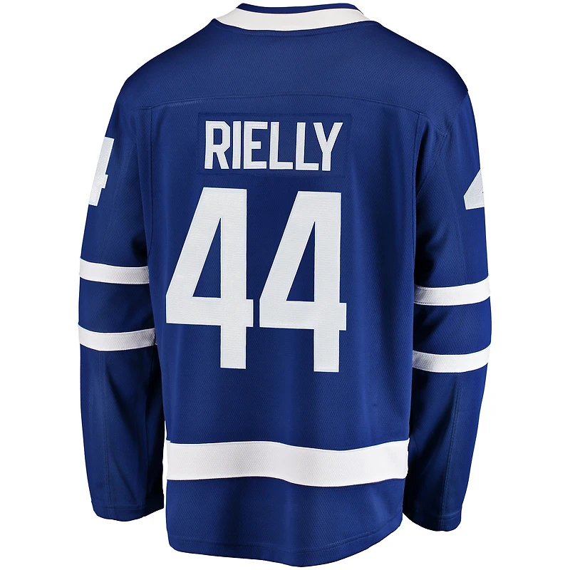 Fanatiques masculins de marque Morgan Rielly Bleu Joueur d'échappée à domicile des Maple Leafs Toronto - Maillot