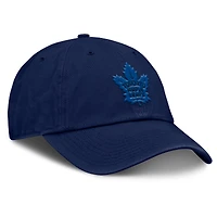 Casquette ajustable Fanatics bleu marine pour homme des Maple Leafs de Toronto Authentic Pro Road