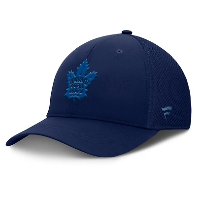 Casquette Fanatics bleu marine authentique Pro Road Flex des Maple Leafs de Toronto pour homme