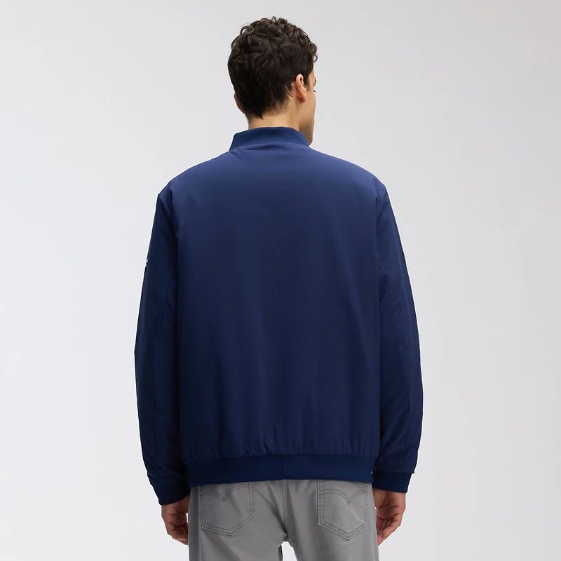 Blouson aviateur léger à fermeture éclair intégrale Fanatics bleu marine pour homme des Maple Leafs de Toronto Authentic Pro Road