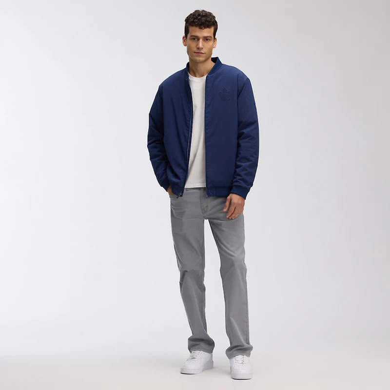 Men's Fanatics Navy Toronto Maple Leafs Authentic Pro Road Lightweight Full-Zip Bomber Jacket