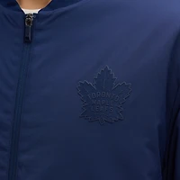 Men's Fanatics Navy Toronto Maple Leafs Authentic Pro Road Lightweight Full-Zip Bomber Jacket