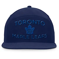 Casquette Snapback authentique Pro Road Fanatics bleu marine pour homme des Maple Leafs de Toronto