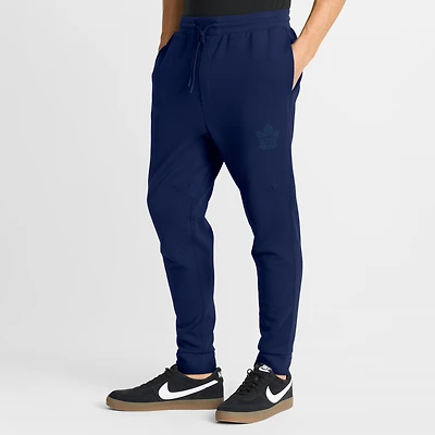 Pantalon de jogging Fanatics bleu marine pour homme, Authentic Pro Road Tri-Blend, Maple Leafs Toronto