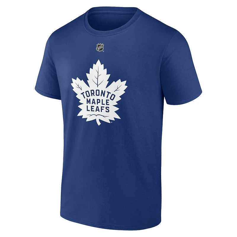 T-shirt authentique avec nom et numéro de pile des Maple Leafs Toronto Fanatics Ryan O'Reilly pour hommes