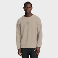 Men's Fanatics Tan Toronto Maple Leafs Authentic Pro Road Tri-Blend Sweatshirt