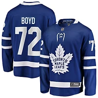 Maillot bleu Travis Boyd Fanatics pour homme des Maple Leafs de Toronto, domicile Breakaway