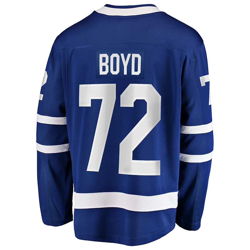 Men's Fanatics Travis Boyd Blue Toronto Maple Leafs Home Breakaway Jersey