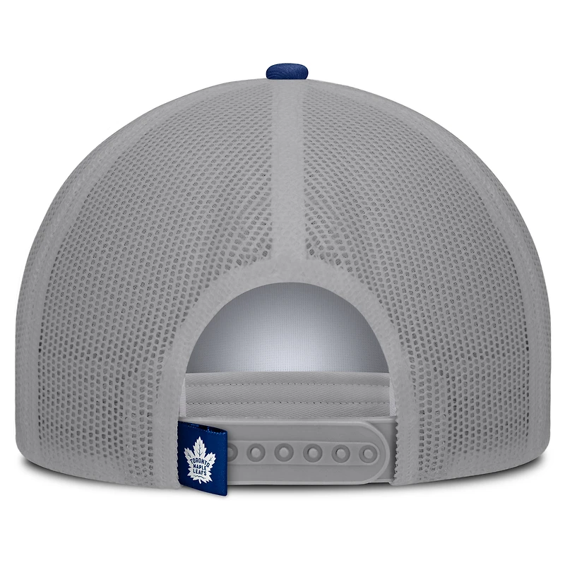 Men's Fanatics White/Blue Toronto Maple Leafs Division A-Frame Adjustable Hat