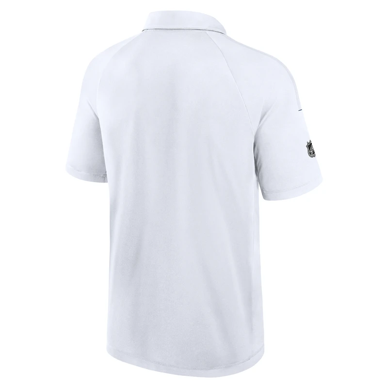 Polo raglan authentique Pro Rink blanc Fanatics pour homme des Maple Leafs de Toronto