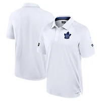 Polo raglan authentique Pro Rink blanc Fanatics pour homme des Maple Leafs de Toronto