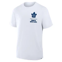 T-shirt Fanatics blanc Toronto Maple Leafs Crash The Net Legacy pour homme