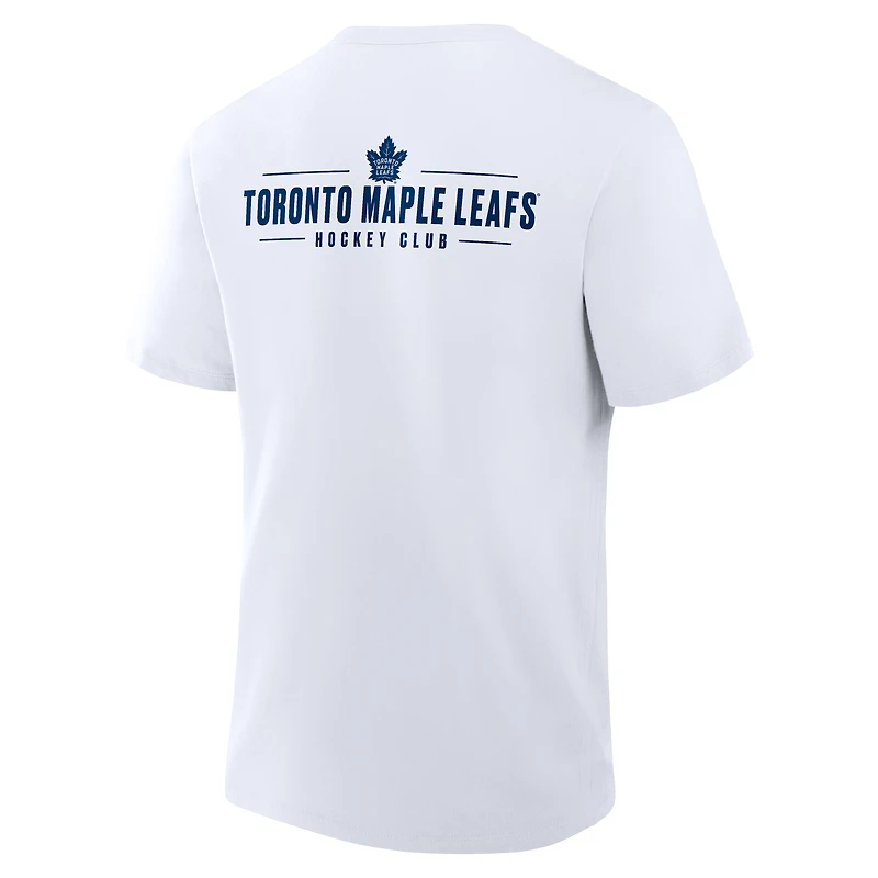 Men's Fanatics White Toronto Maple Leafs Crash The Net Legacy T-Shirt