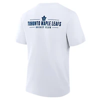 Men's Fanatics White Toronto Maple Leafs Crash The Net Legacy T-Shirt