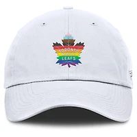 Men's Fanatics White Toronto Maple Leafs PRIDE Adjustable Hat