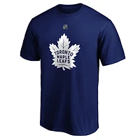 Fanatics pour hommes de marque William Nylander bleu Toronto Maple Leafs Logo Authentic Stack Name and Number - T-shirt
