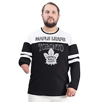 T-shirt à manches longues Outlast Durene noir G-III Sports by Carl Banks pour homme, Toronto Maple Leafs