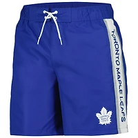 Maillot de bain Streamline Volley des Maple Leafs Toronto bleu G-III Sports by Carl Banks pour hommes