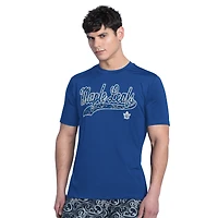 T-shirt rashguard G-III Sports by Carl Banks bleu Toronto Maple Leafs Wave pour homme