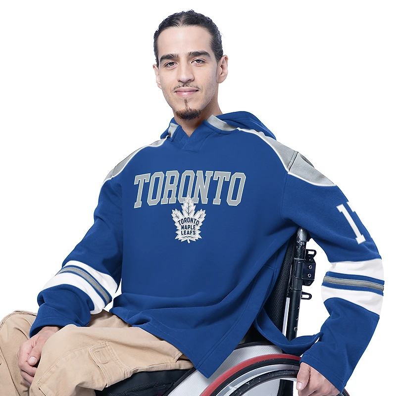 Sweat-shirt à capuche manches longues Lord Stanley G-III Sports par Carl Banks pour homme, collection Royal Toronto Maple Leafs.