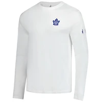 T-shirt à manches longues Adam des Maple Leafs de Toronto pour hommes Johnnie-O blanc