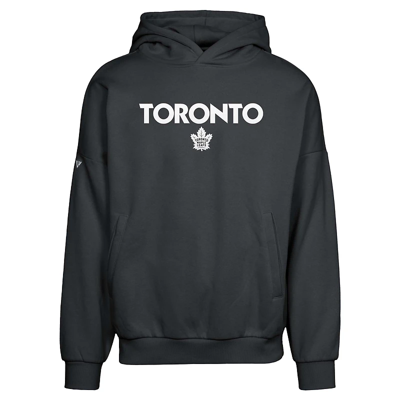 Men's Levelwear  Black Toronto Maple Leafs Contact City Capsule Pullover Hoodie