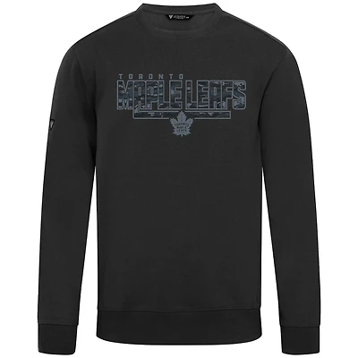 Men's Levelwear Black Toronto Maple Leafs Delta Zane Sweatshirt