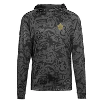 Men's Levelwear Charcoal Toronto Maple Leafs Delta Highlite Raglan Pullover Hoodie