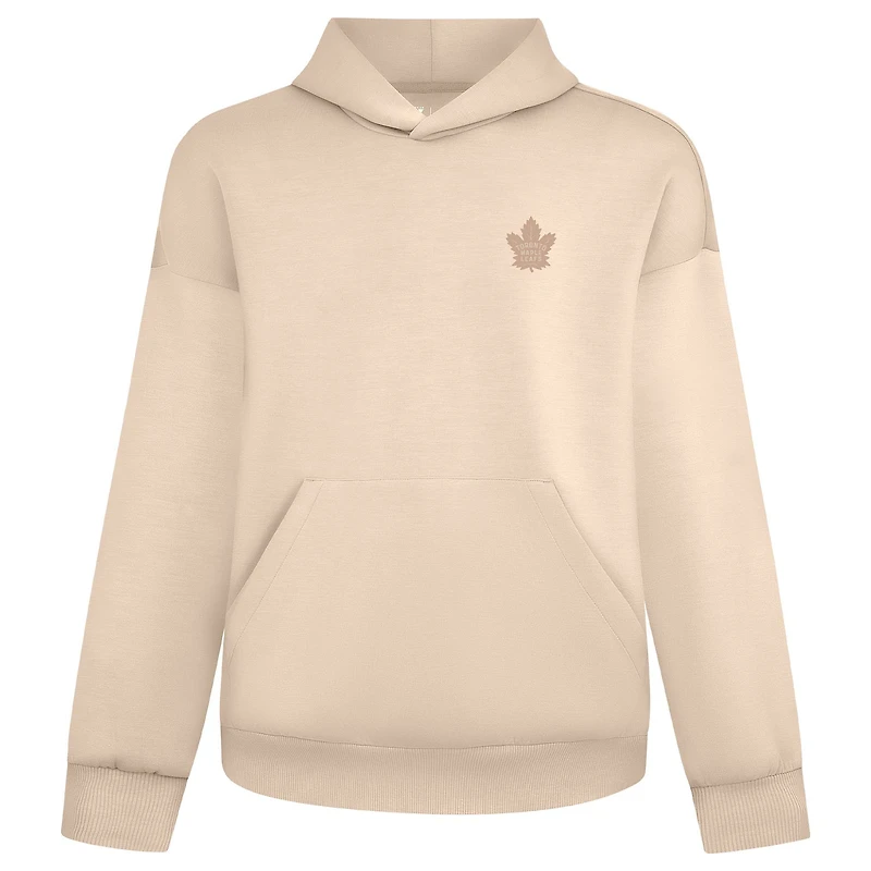 Men's Levelwear Khaki Toronto Maple Leafs Tri-Blend Signature Pullover Hoodie