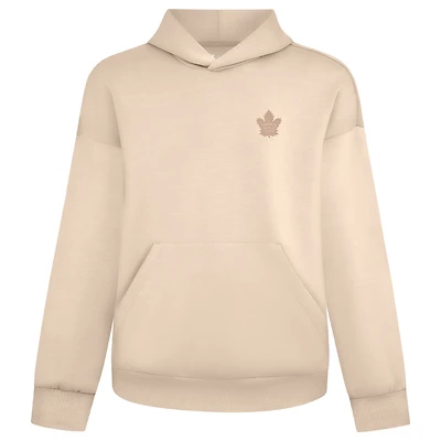 Men's Levelwear Khaki Toronto Maple Leafs Tri-Blend Signature Pullover Hoodie