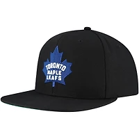 Casquette Snapback noire Mitchell & Ness des Maple Leafs de Toronto pour hommes
