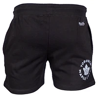Men's Mitchell & Ness Black Toronto Maple Leafs Doughnut Crumbs Shorts