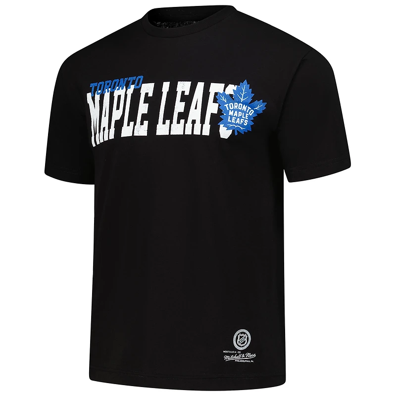 T-shirt noir Mitchell & Ness pour homme, motif domicile des Maple Leafs de Toronto