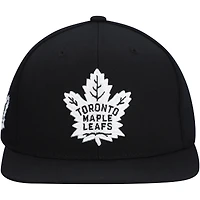 Casquette à visière noire Mitchell & Ness pour homme des Maple Leafs de Toronto