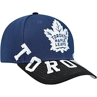 Men's Mitchell & Ness Blue/Black Toronto Maple Leafs Underarch Two-Tone Pro Crown Snapback Hat