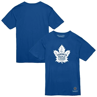 T-shirt bleu héritage Mitchell & Ness pour homme des Maple Leafs de Toronto